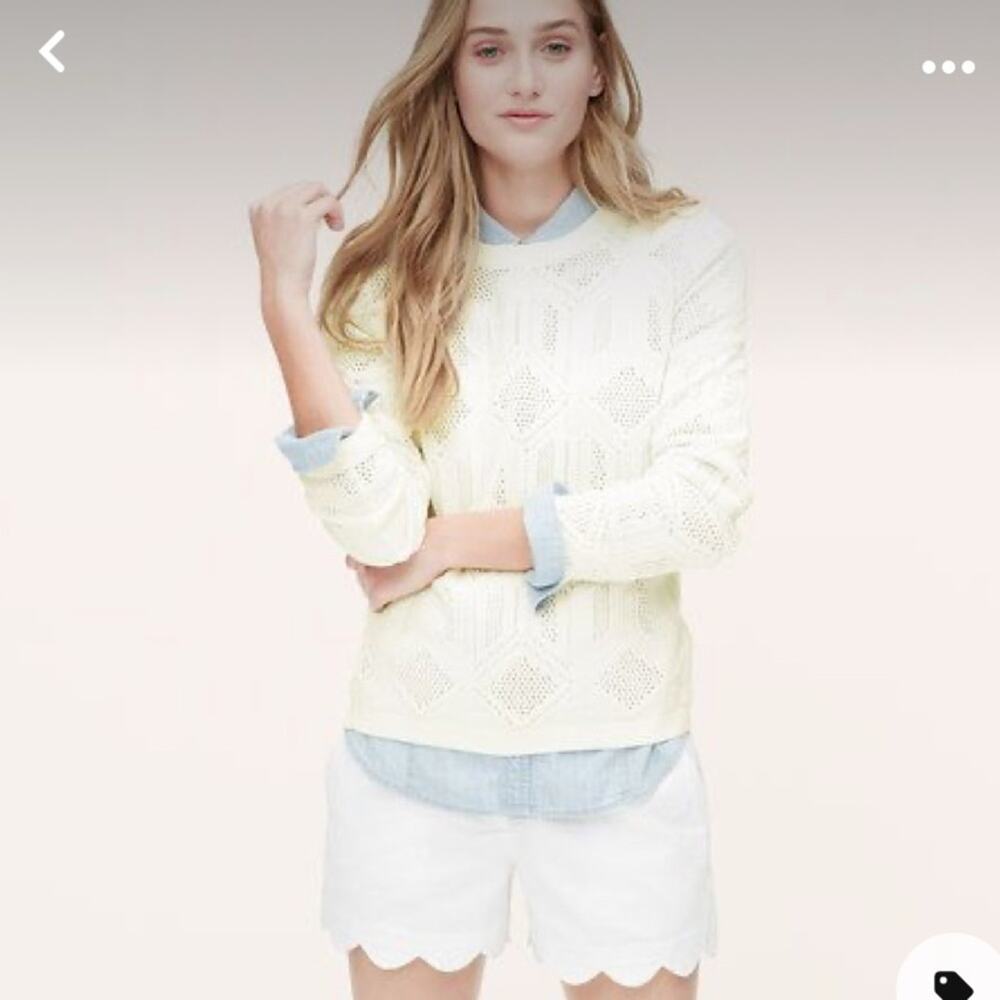 Loft winter white sweater